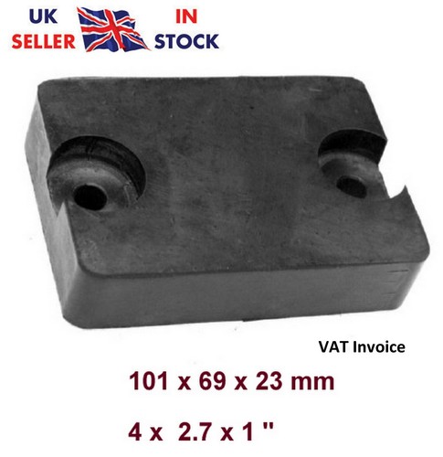 Rectangular rubber buffer - rectangular,