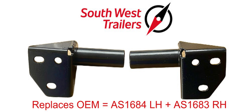 Front ramp hinge - front, pins